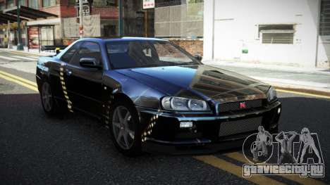 Nissan Skyline R34 PNZ S14 для GTA 4