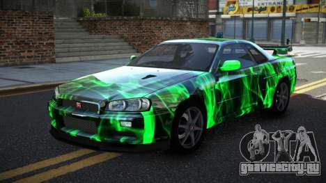 Nissan Skyline R34 PNZ S3 для GTA 4