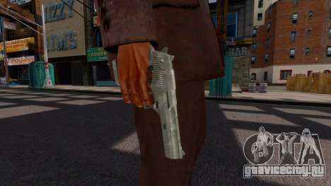 Nickel-Plated Combat Pistol для GTA 4