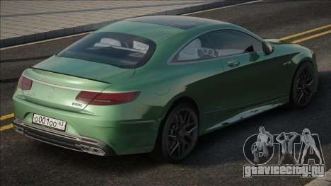 Mercedes-Benz S63 Coupe green для GTA San Andreas