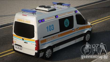 Mercedes Sprinter Azerbaycan Ambulansı Modu для GTA San Andreas