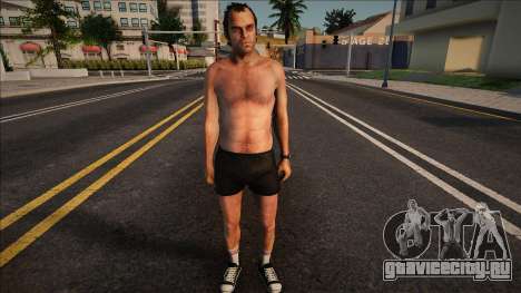GTA V Trevor Shirtless Adidas Shorts для GTA San Andreas