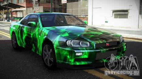 Nissan Skyline R34 PNZ S3 для GTA 4