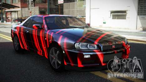 Nissan Skyline R34 PNZ S8 для GTA 4