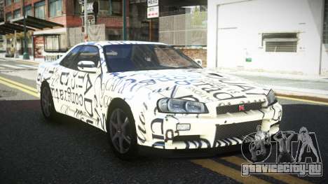 Nissan Skyline R34 PNZ S2 для GTA 4