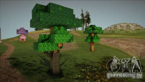 Minecraft Trees Mod для GTA San Andreas