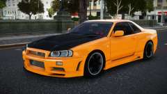 Nissan Skyline R34 GT-R FT для GTA 4