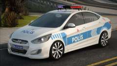 Hyundai Accent Blue Polis Ekip Araçı для GTA San Andreas