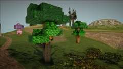 Minecraft Trees Mod для GTA San Andreas