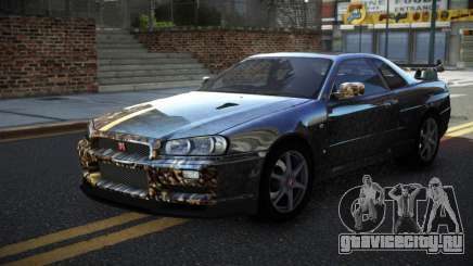 Nissan Skyline R34 PNZ S10 для GTA 4