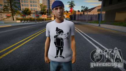 Гопник в футболке с волком Ну Погоди для GTA San Andreas