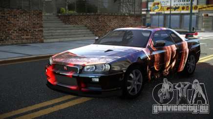 Nissan Skyline R34 PNZ S5 для GTA 4