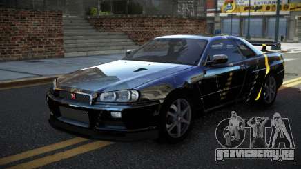 Nissan Skyline R34 PNZ S14 для GTA 4