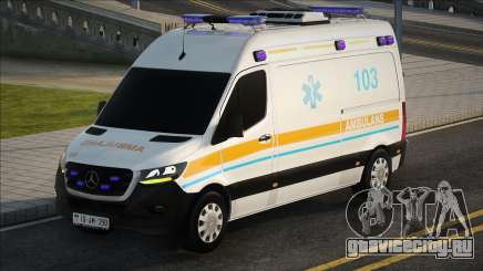 Mercedes Sprinter Azerbaycan Ambulansı Modu для GTA San Andreas