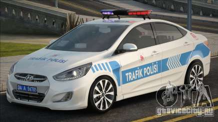 Hyundai Accent Blue Trafik Polis для GTA San Andreas