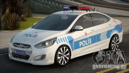 Hyundai Accent Blue Polis Ekip Araçı для GTA San Andreas