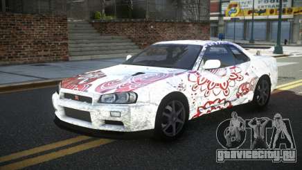 Nissan Skyline R34 PNZ S13 для GTA 4