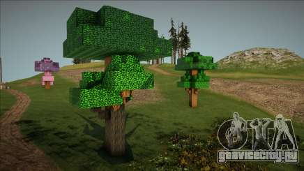 Minecraft Trees Mod для GTA San Andreas