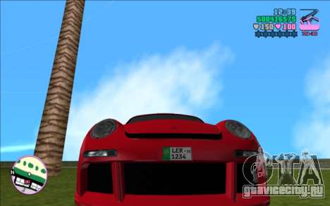 RUF CTR3 ( Pakistani Plate ) для GTA Vice City