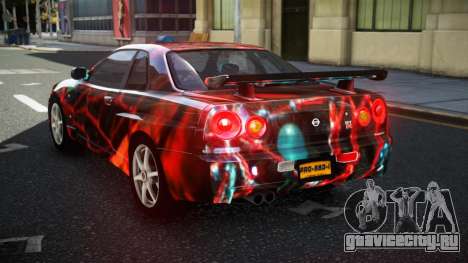 Nissan Skyline R34 GT-R NF-E S6 для GTA 4