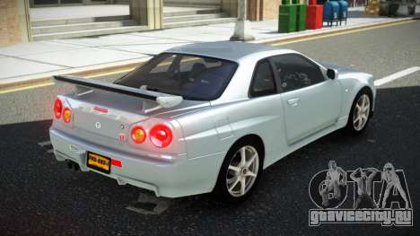 Nissan Skyline R34 GT-R NF-E для GTA 4