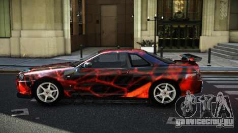 Nissan Skyline R34 GT-R NF-E S6 для GTA 4