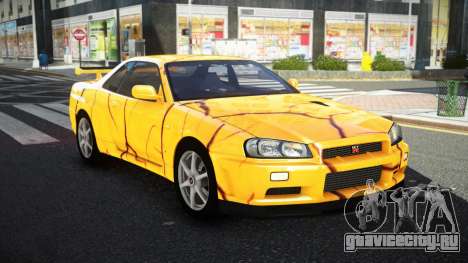 Nissan Skyline R34 GT-R NF-E S8 для GTA 4