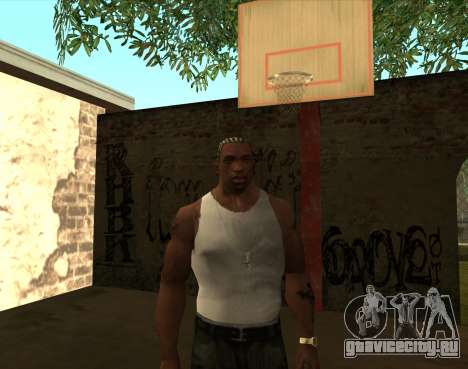 Белая Майка Grove для GTA San Andreas