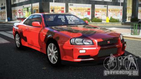 Nissan Skyline R34 GT-R NF-E S4 для GTA 4