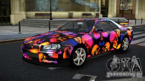 Nissan Skyline R34 GT-R NF-E S13 для GTA 4