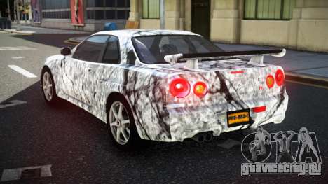 Nissan Skyline R34 GT-R NF-E S7 для GTA 4