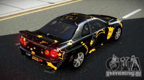 Nissan Skyline R34 GT-R NF-E S10 для GTA 4