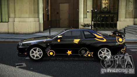 Nissan Skyline R34 GT-R NF-E S10 для GTA 4