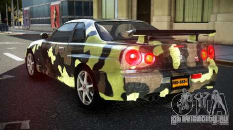 Nissan Skyline R34 GT-R NF-E S3 для GTA 4