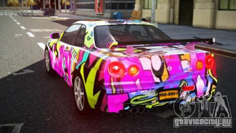 Nissan Skyline R34 GT-R NF-E S14 для GTA 4