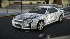 Nissan Skyline R34 GT-R NF-E S7 для GTA 4