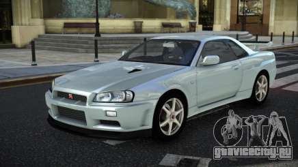 Nissan Skyline R34 GT-R NF-E для GTA 4