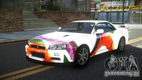 Nissan Skyline R34 GT-R XD-L S9 для GTA 4