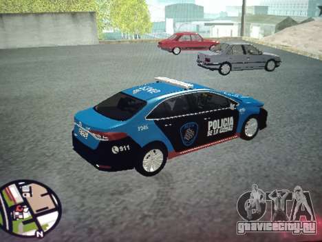 Toyota Corolla Policia Caba для GTA San Andreas