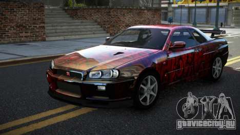 Nissan Skyline R34 GT-R XD-L S12 для GTA 4