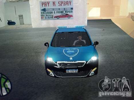 Peugeot 408 Policia Caba для GTA San Andreas