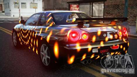 Nissan Skyline R34 GT-R XD-L S1 для GTA 4