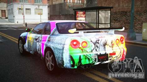 Nissan Skyline R34 GT-R XD-L S14 для GTA 4