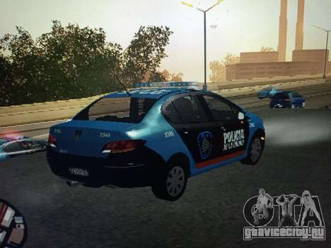 Peugeot 408 Policia Caba для GTA San Andreas