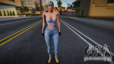 Sherry Birkin Skinny Mod (RE6) для GTA San Andreas