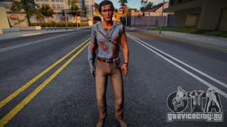 Ash de Evil Dead 3 The Game CON EXPRESIONES FACI для GTA San Andreas