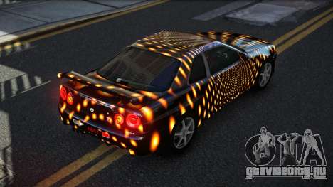 Nissan Skyline R34 GT-R XD-L S1 для GTA 4