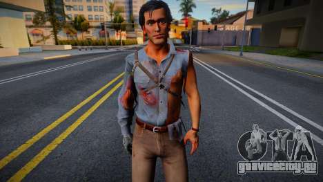 Ash de Evil Dead 3 The Game CON EXPRESIONES FACI для GTA San Andreas