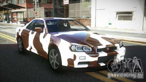 Nissan Skyline R34 GT-R XD-L S4 для GTA 4