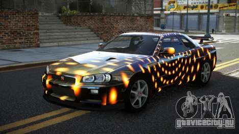 Nissan Skyline R34 GT-R XD-L S1 для GTA 4